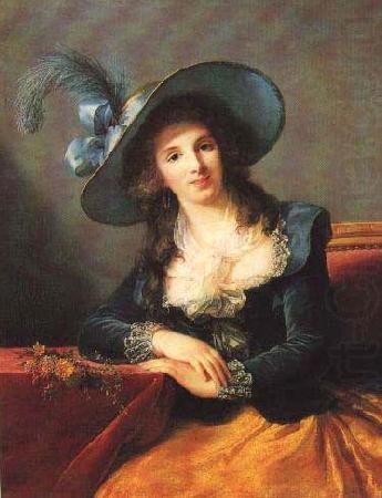 elisabeth vigee-lebrun Portrait of Antoinette-Elisabeth-Marie d'Aguesseau, comtesse de Segur china oil painting image